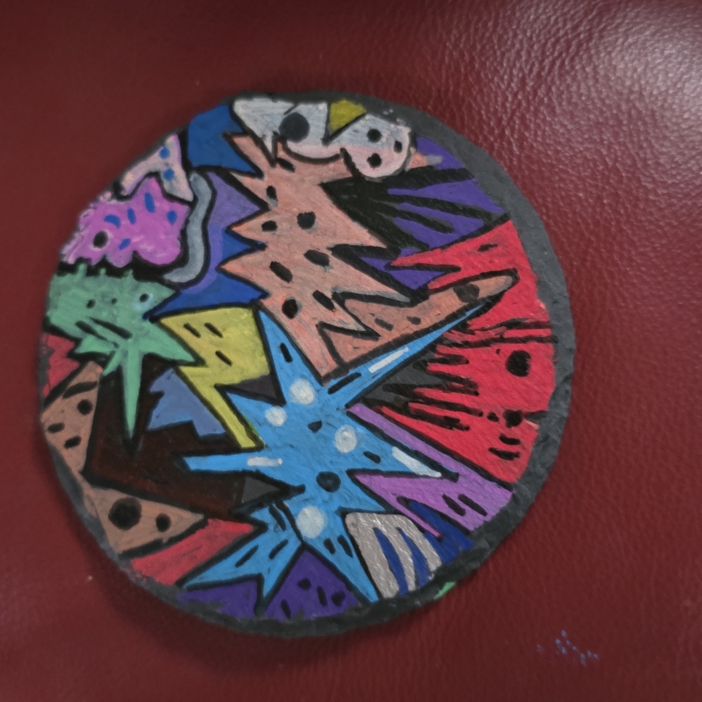 Abstract Multicolor Art Piece